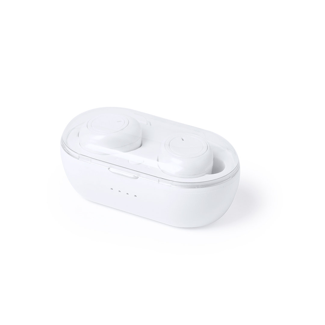 Auriculares Merkus minimalista estuche transparente - Tecnología - Regalo Promocional Personalizado - vista alternativa