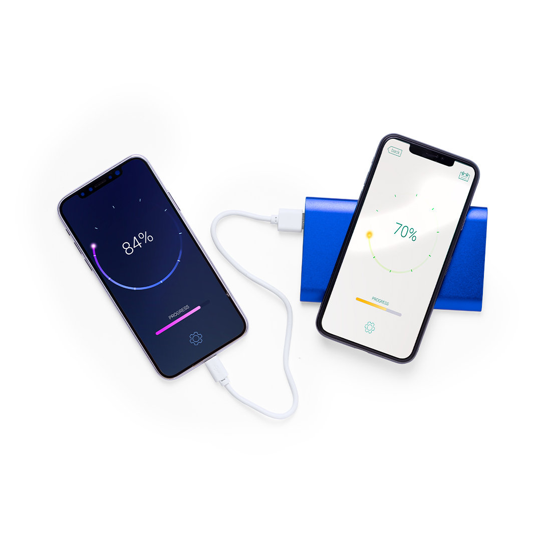 Power Bank personalizada Tikur inalámbrica de aluminio de 4000mAh