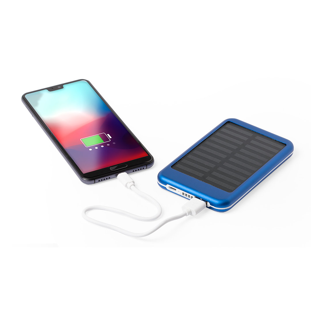 Power Bank personalizada Rudder solar de aluminio de 4000mAh - Tecnología - Regalo Promocional Personalizado - vista alternativa