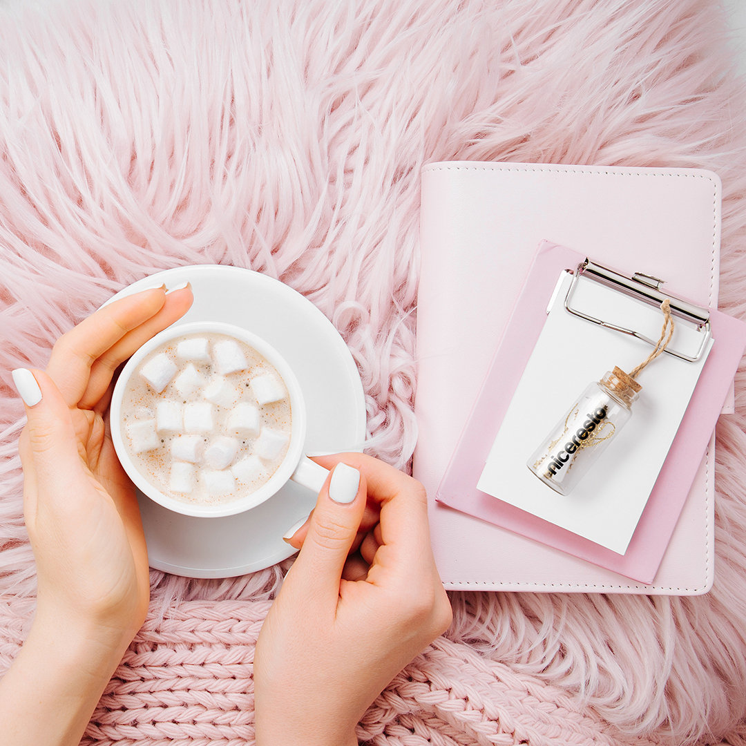 Bote de deseos personalizado Shoilen navideño con pergamino