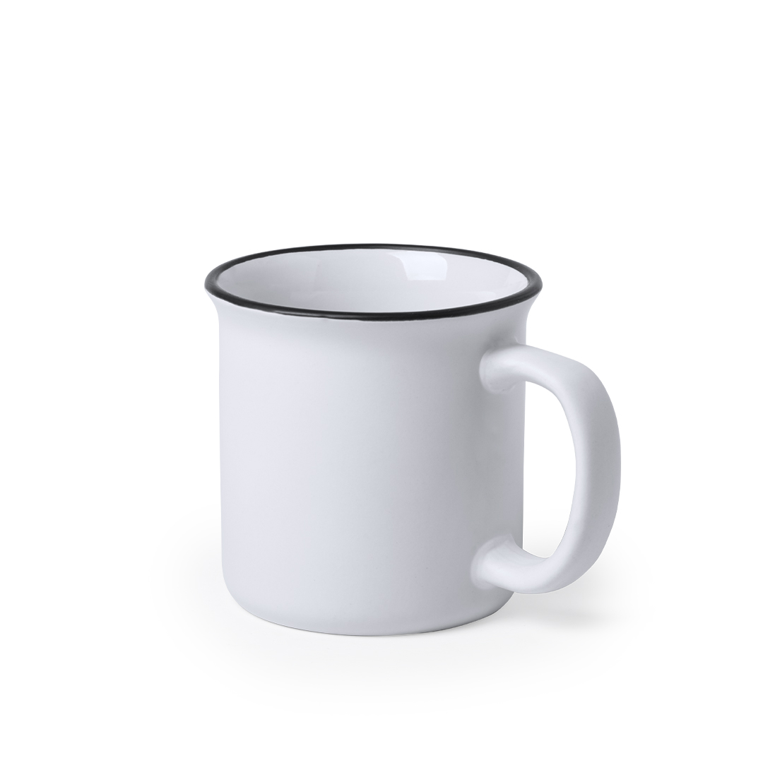 Taza de cermácia personalizada Bercom de 300ml con diseño vintage - Tazas y vasos personalizados - Regalo Promocional Personalizado