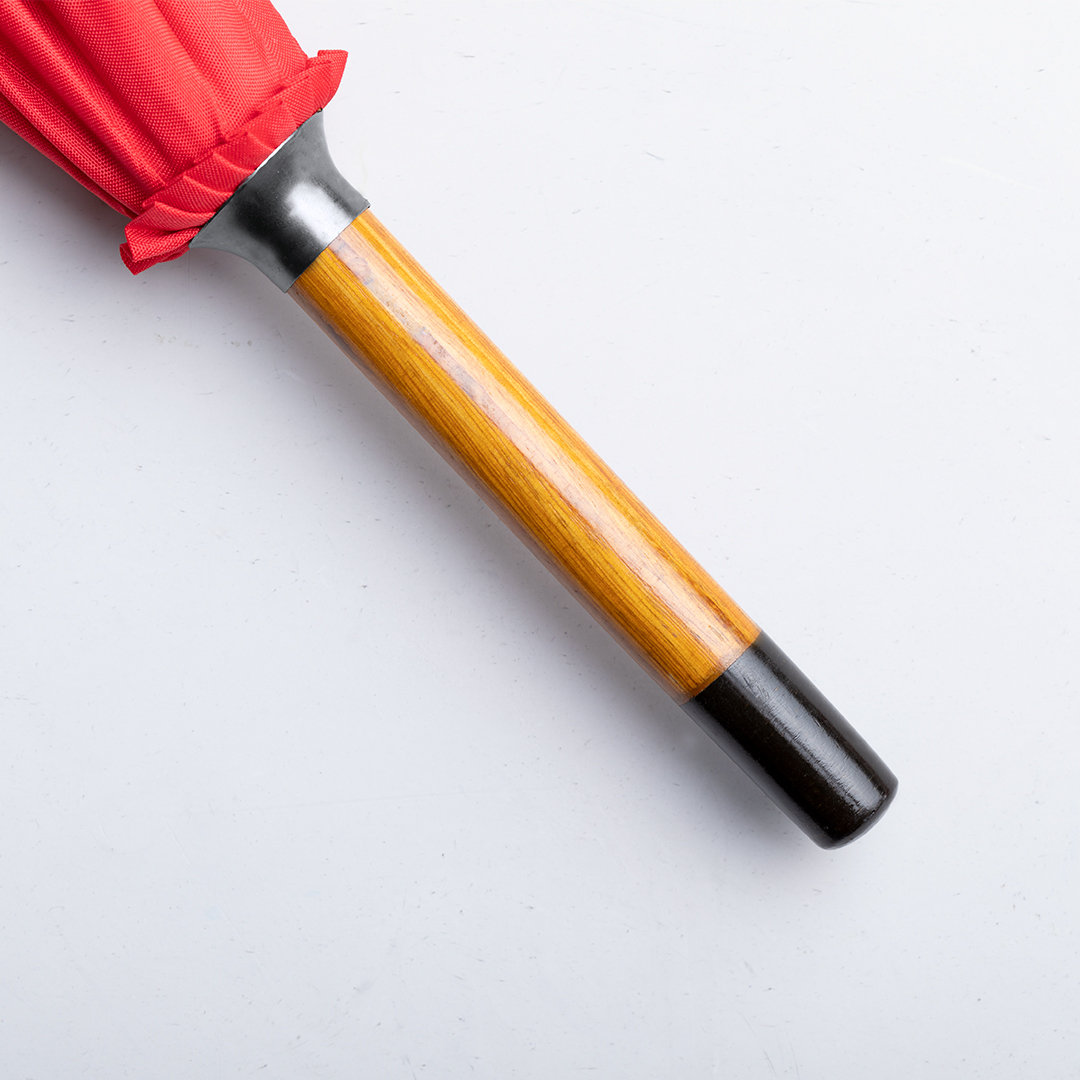 Paraguas personalizado Bonaf de RPET con mango madera