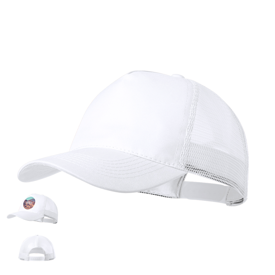 Gorra personalizada Clipak de poliéster con rejilla para sublimación - Gorras y sombreros - Regalo Promocional Personalizado