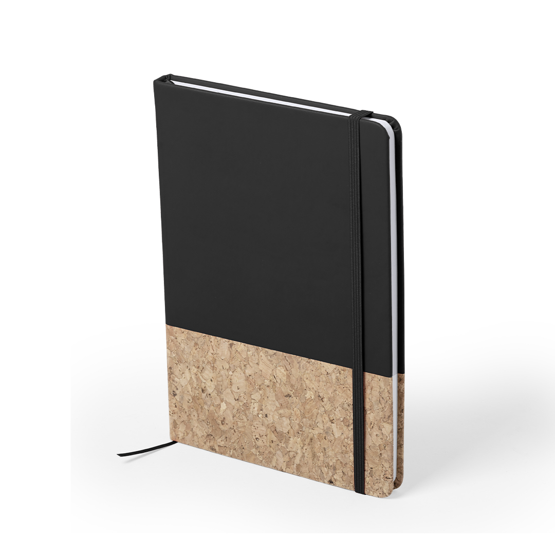 Bloc de notas personalizado  Bluster nature en corcho con polipiel y 100 hojas - Oficina - Regalo Promocional Personalizado