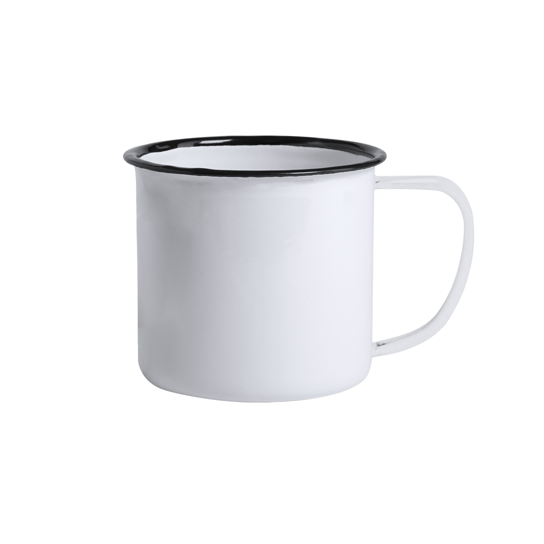 Taza sublimación personalizada Kantol metálica retro de 380ml con detalle negro - Tazas y vasos personalizados - Regalo Promocional Personalizado - imagen 4