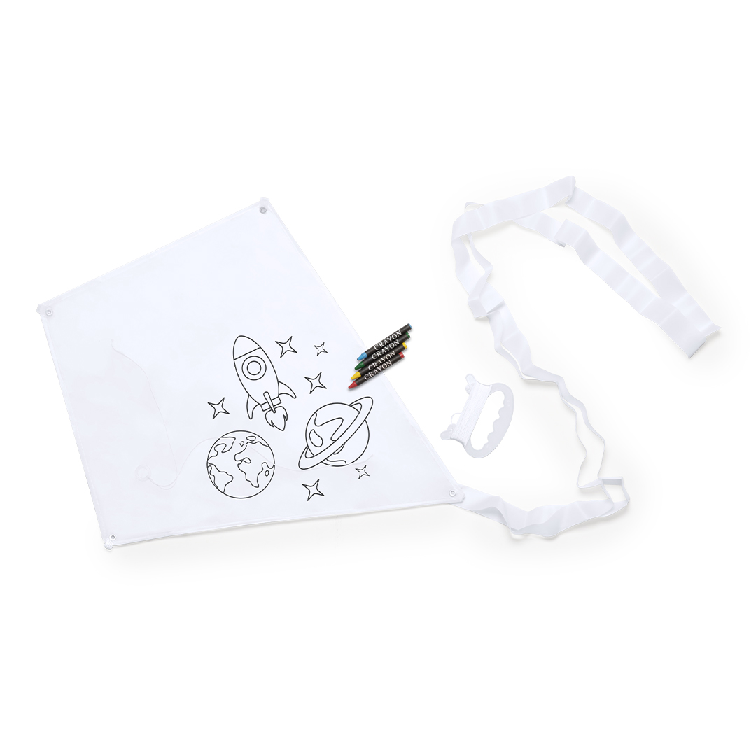 Cometa personalizada Yumbi de poliéster 190T con 4 ceras - Verano - Regalo Promocional Personalizado