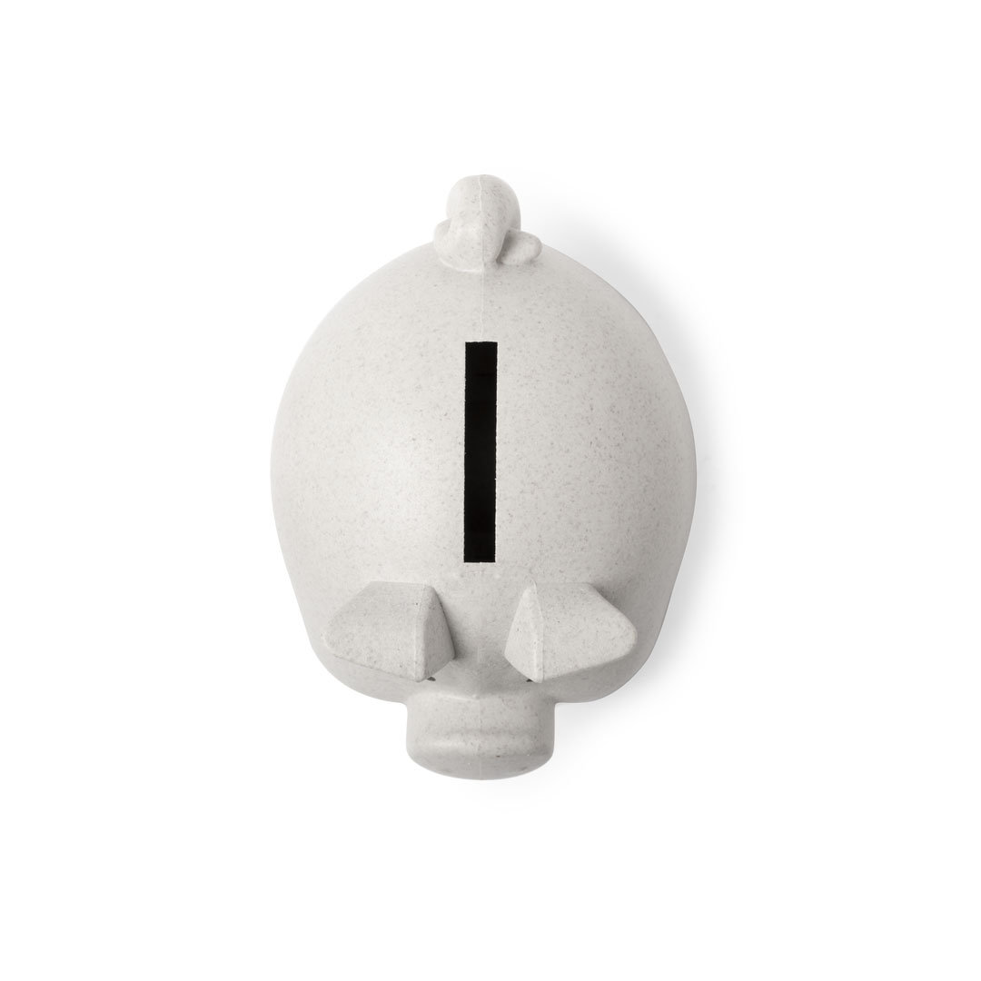 Hucha personalizada Darfil cerdito de línea nature para ahorro ecológico