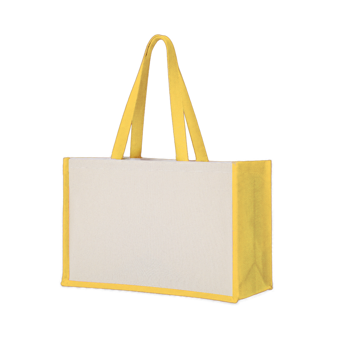 Bolsa personalizada Rotin de yute laminado y algodón - Verano - Regalo Promocional Personalizado - imagen 4