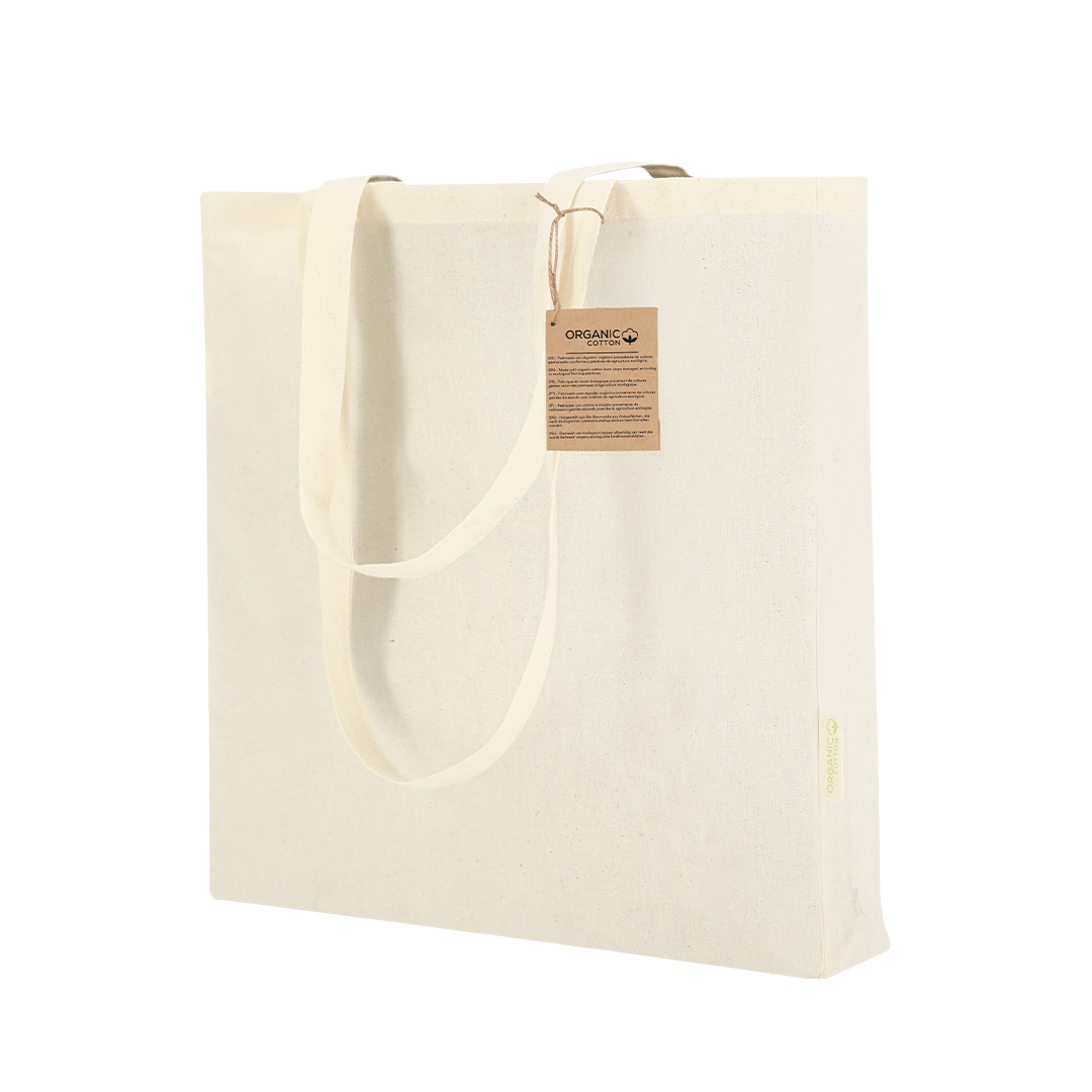 Bolsa personalizada Missam de algodón orgánico natural - Tote Bags personalizadas - Regalo Promocional Personalizado - vista alternativa