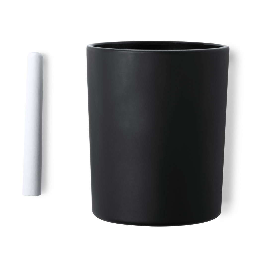 Vela aromática personalizada Temul de pizarra decorativa con tiza - Velas personalizadas - Regalo Promocional Personalizado - vista alternativa