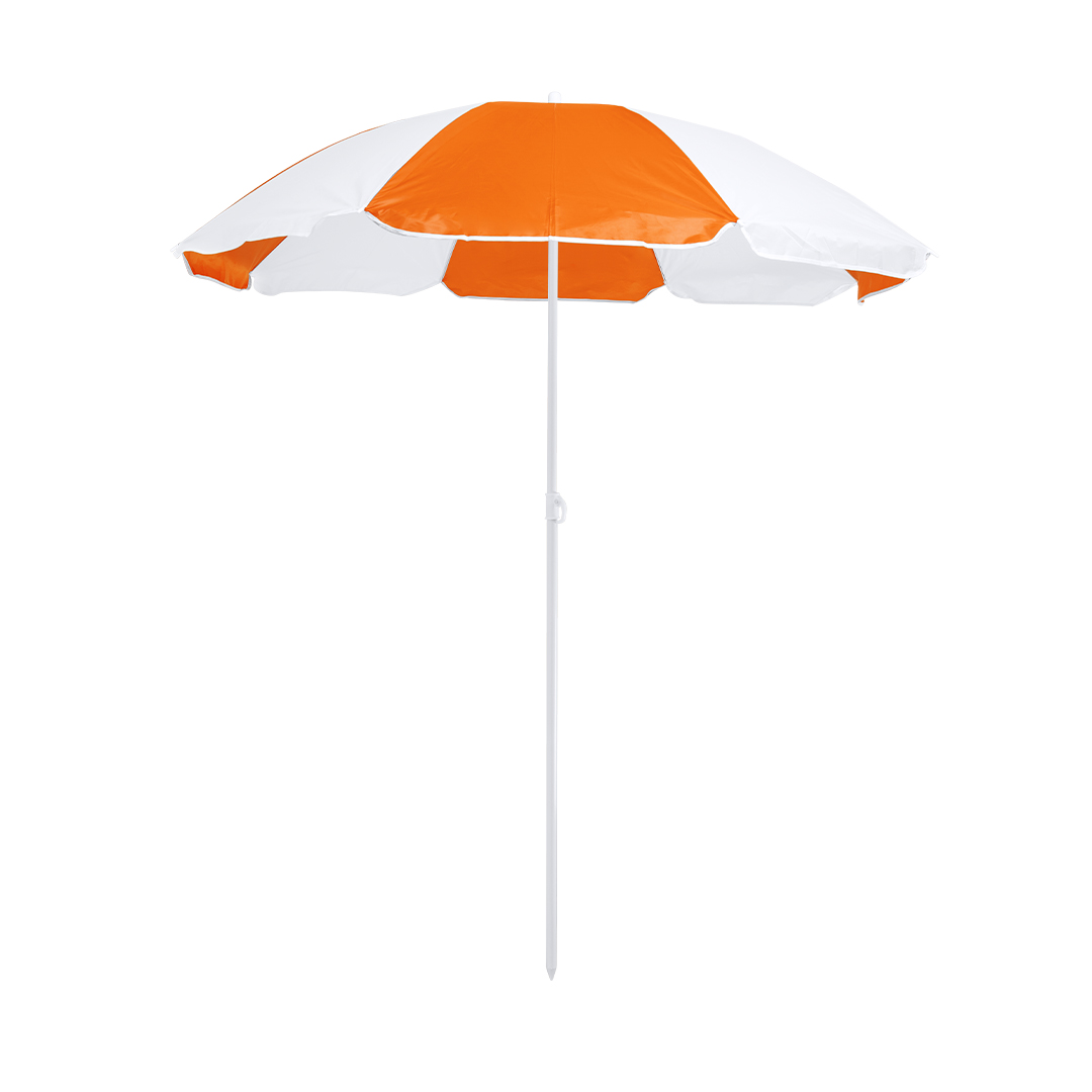 Sombrilla de playa personalizada Nukel bicolor de nylon 150cm - Verano - Regalo Promocional Personalizado
