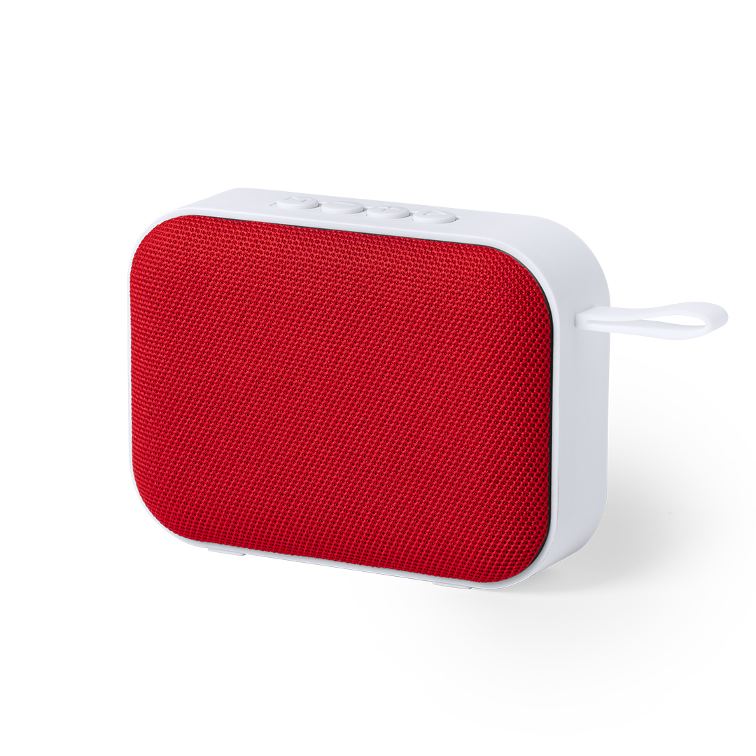Altavoz Kafin bicolor con asa silicona - Tecnología - Regalo Promocional Personalizado