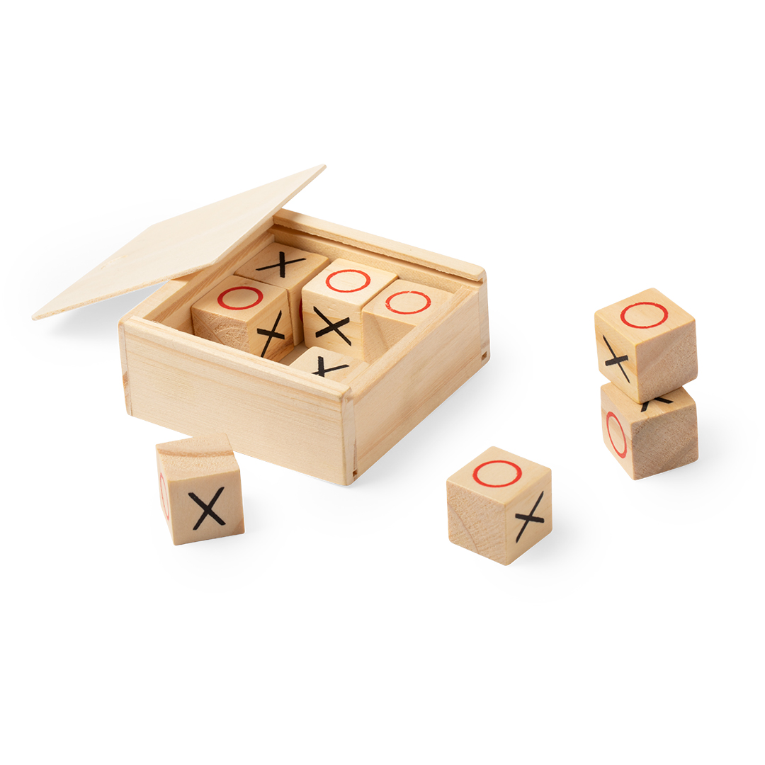Juego personalizado Grapex mesa de madera con estuche tapa deslizante - Niños y Juegos - Regalo Promocional Personalizado - vista alternativa