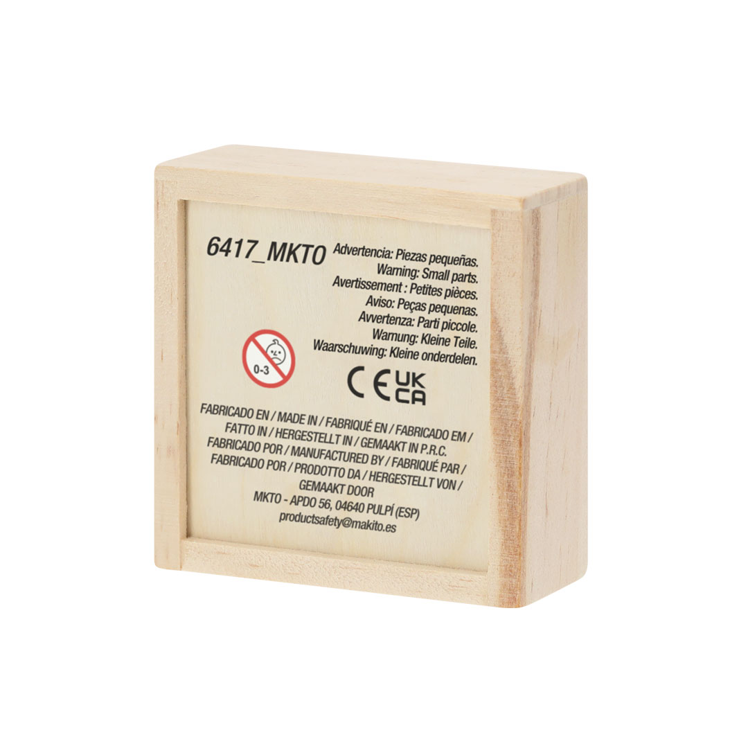 Juego personalizado Grapex mesa de madera con estuche tapa deslizante - Niños y Juegos - Regalo Promocional Personalizado - imagen 6