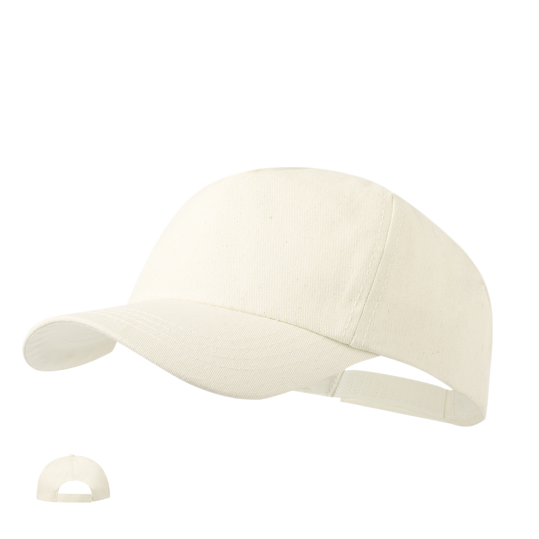 Gorra personalizada Zonner de 5 paneles algodón orgánico crudo - Gorras y sombreros - Regalo Promocional Personalizado