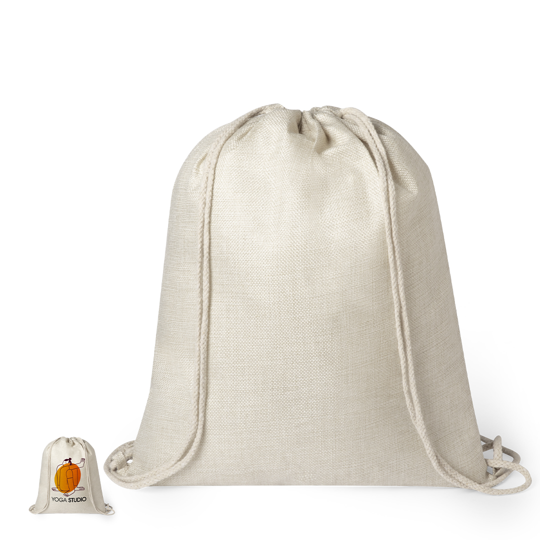 Mochila para sublimación personalizada Lizcom de cuerdas para impresión - Mochilas personalizadas - Regalo Promocional Personalizado