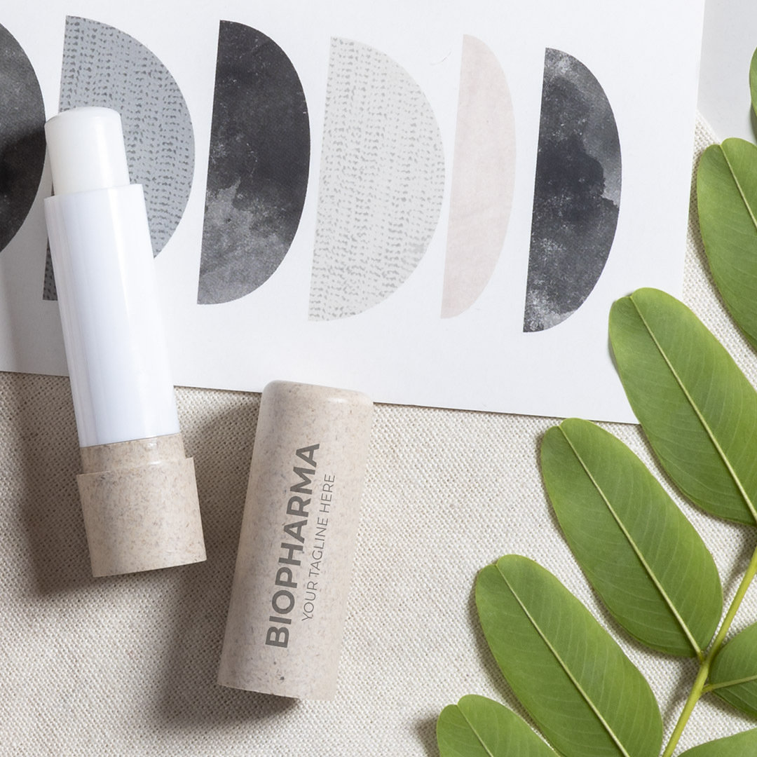 Bálsamo Labial Fledar barra bambú fibra SPF15 natural - Labiales personalizados - Regalo Promocional Personalizado - vista alternativa
