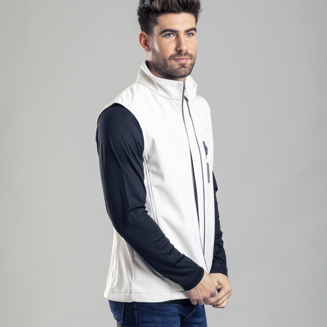 Chaleco personalizado Persol impermeable bicolor de soft shell 300g