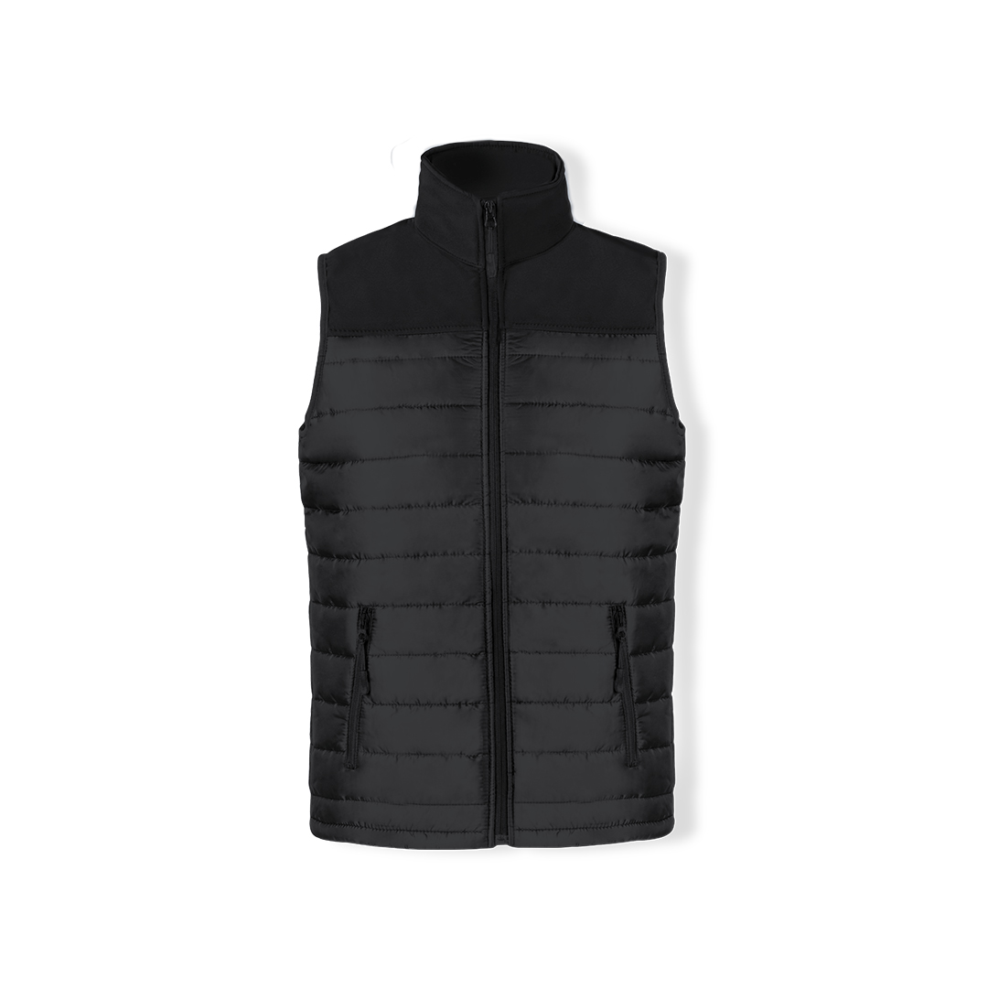 Chaleco personalizado Bordy impermeable negro de soft shell con poliéster - Ropa y accesorios - Regalo Promocional Personalizado