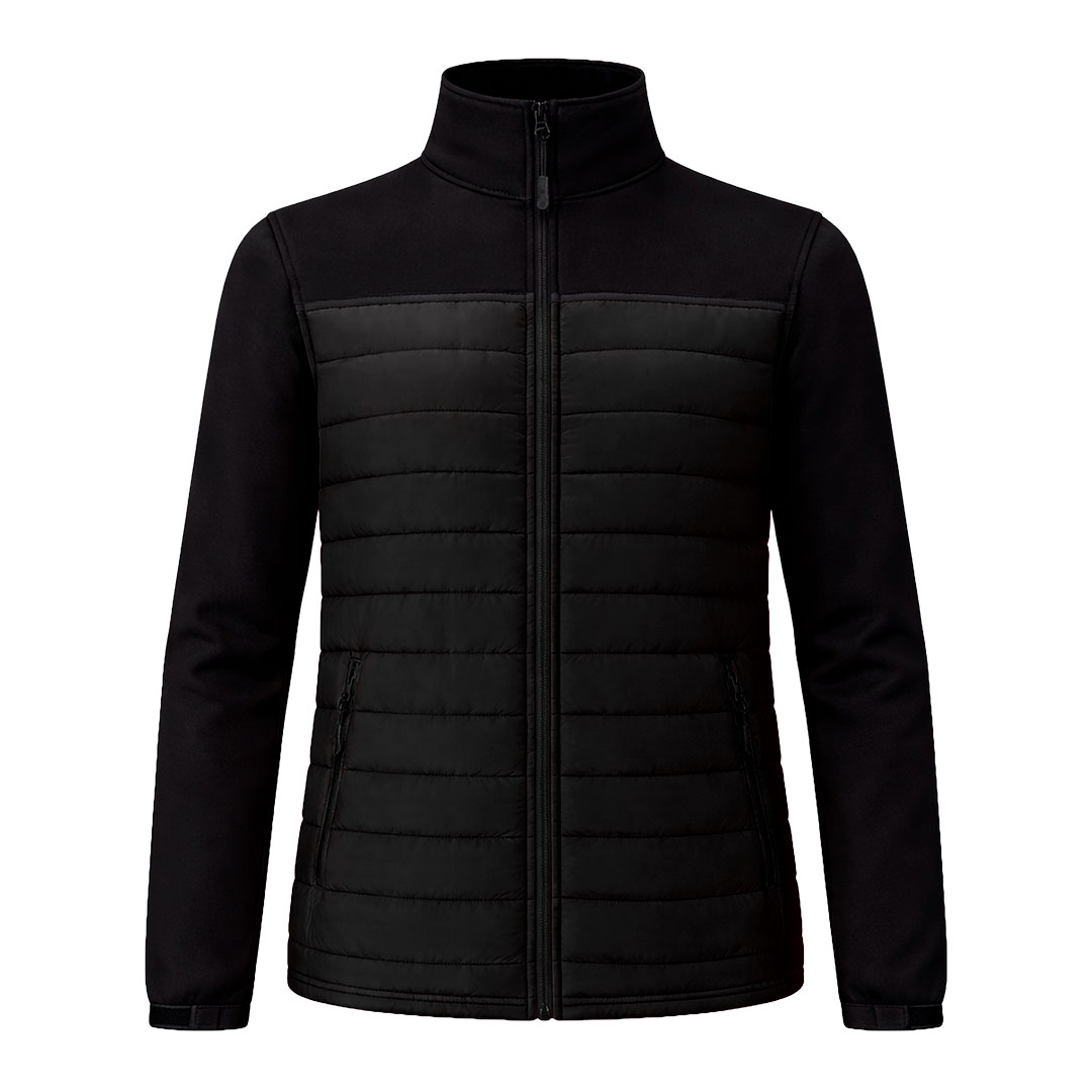 Chaqueta personalizada Cornal impermeable negra de soft shell con poliéster - Ropa y accesorios - Regalo Promocional Personalizado