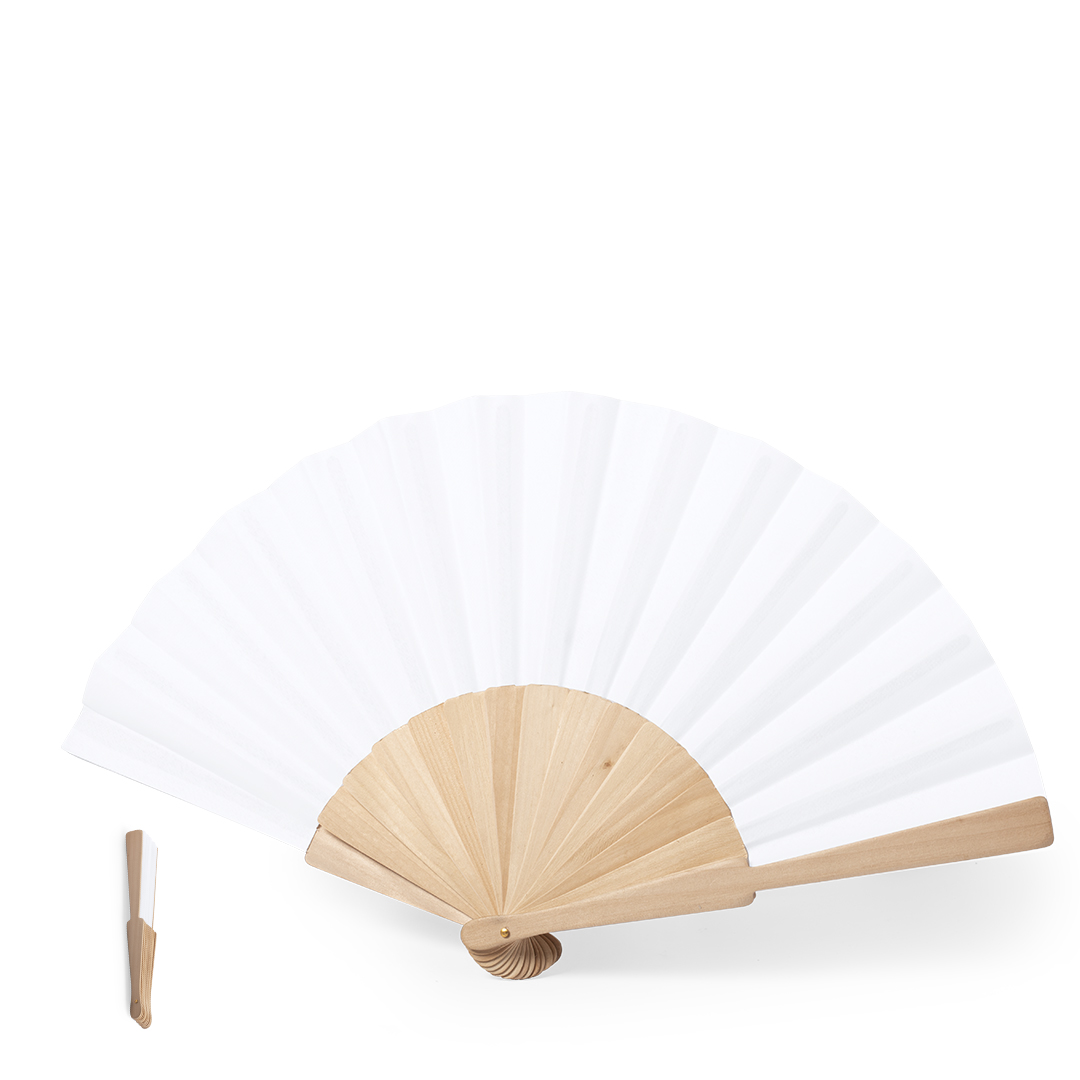 Abanico Woter de madera y RPET reciclado - Verano - Regalo Promocional Personalizado