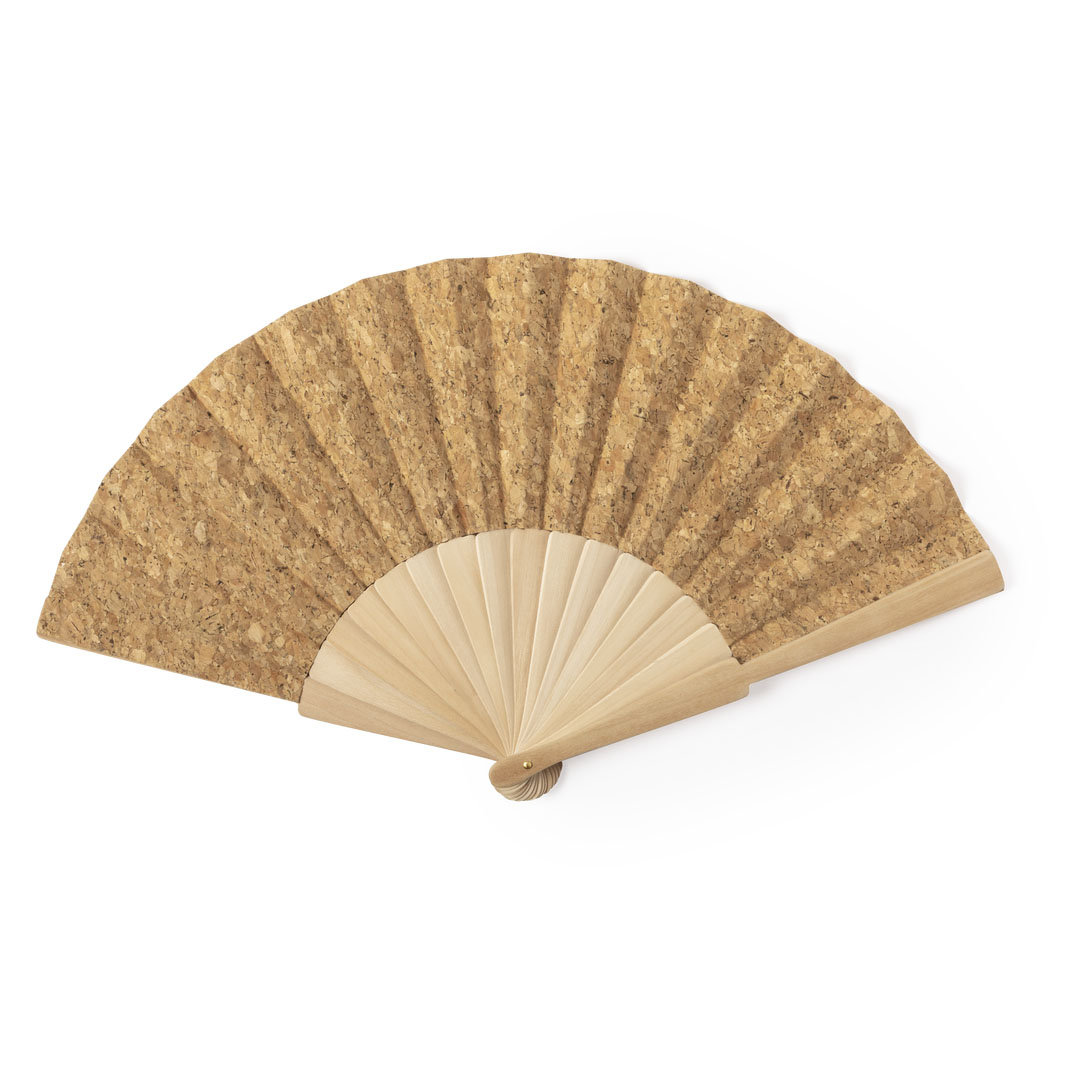 Abanico Kasol corcho natural - Verano - Regalo Promocional Personalizado - vista alternativa