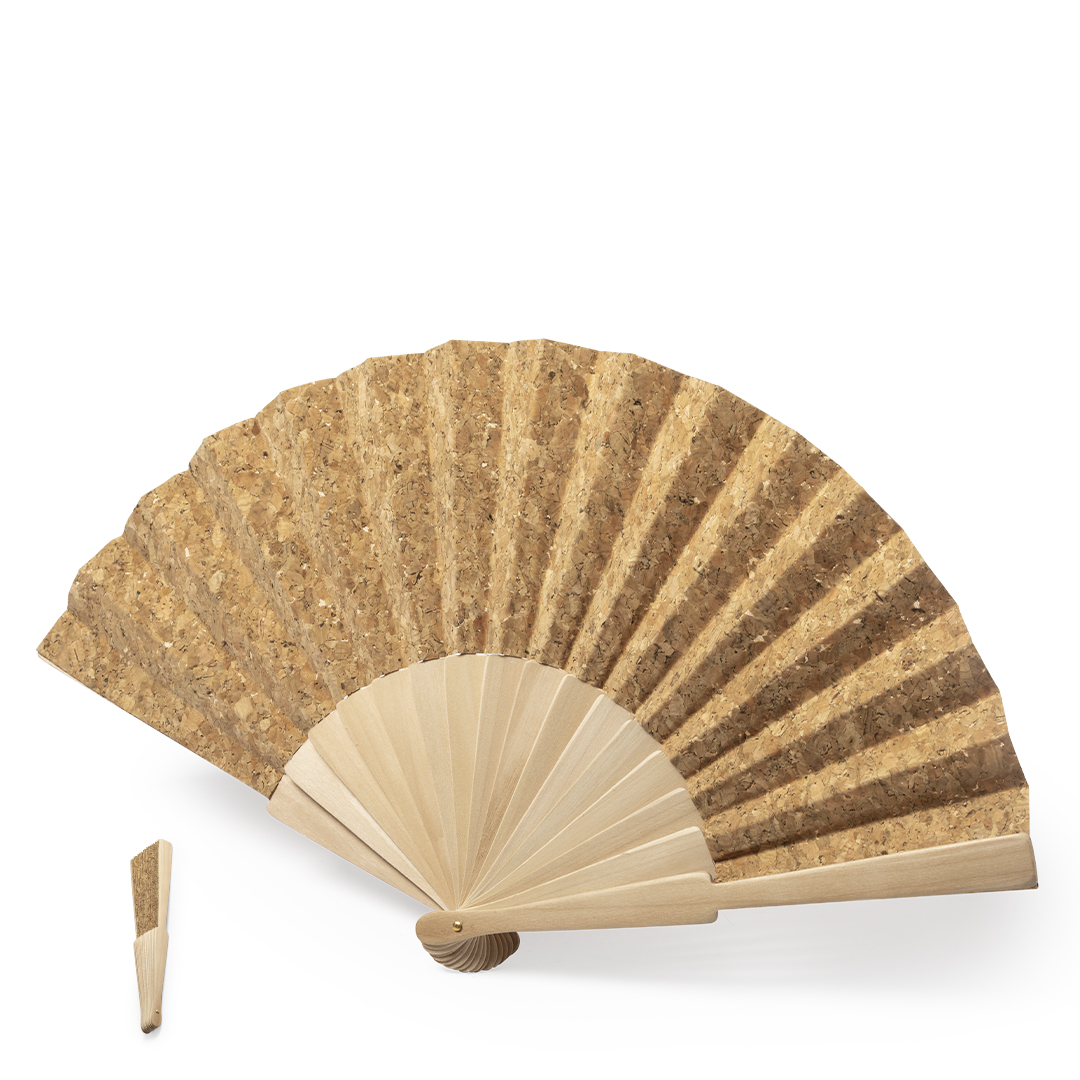 Abanico Kasol corcho natural - Verano - Regalo Promocional Personalizado