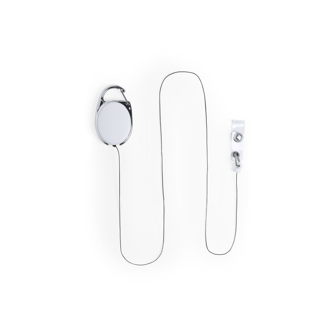 Portacreditaciones extensible personalizado Napper con mosquetón y superficie marcaje