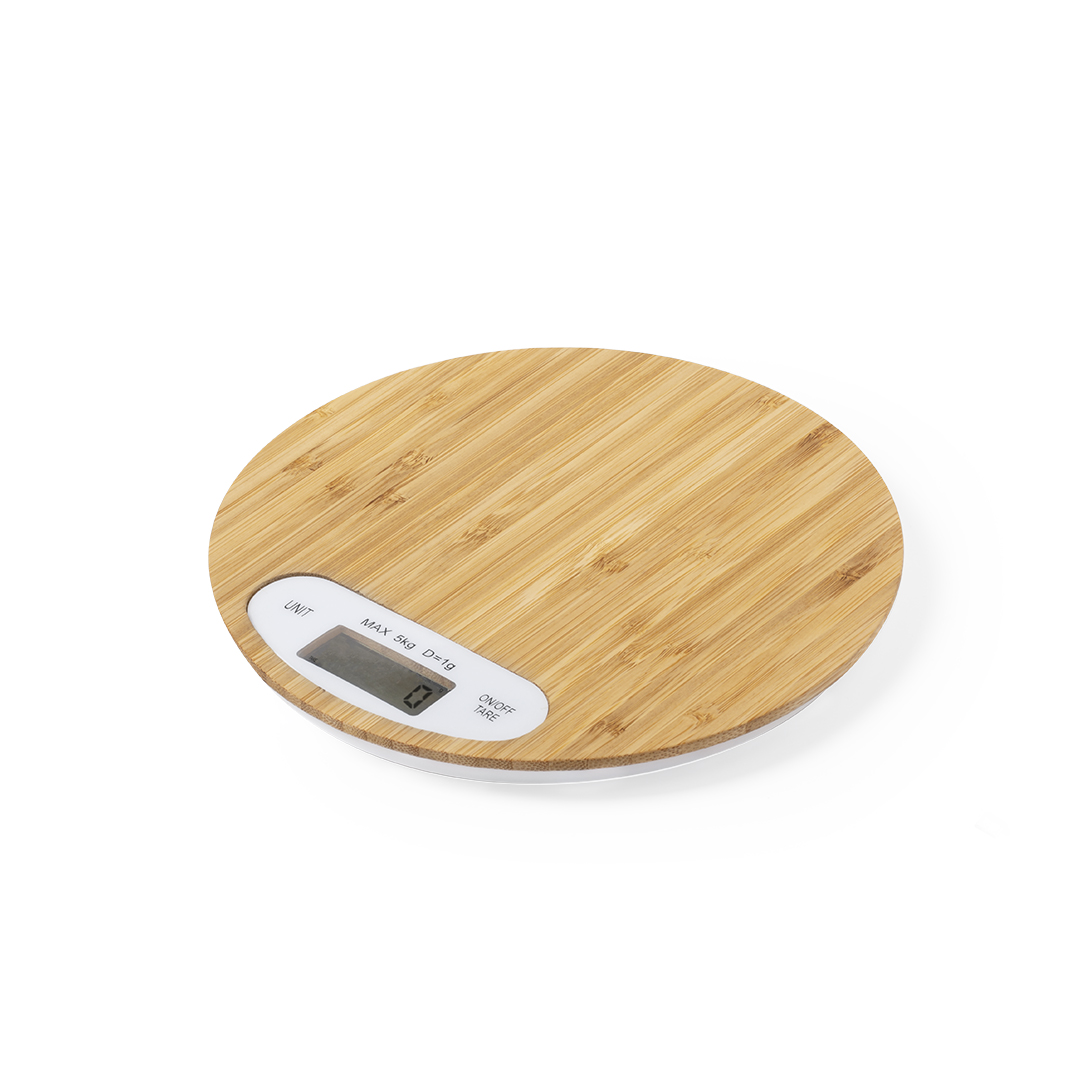Báscula Hinfex cocina bambú pulido digital - Hogar - Regalo Promocional Personalizado