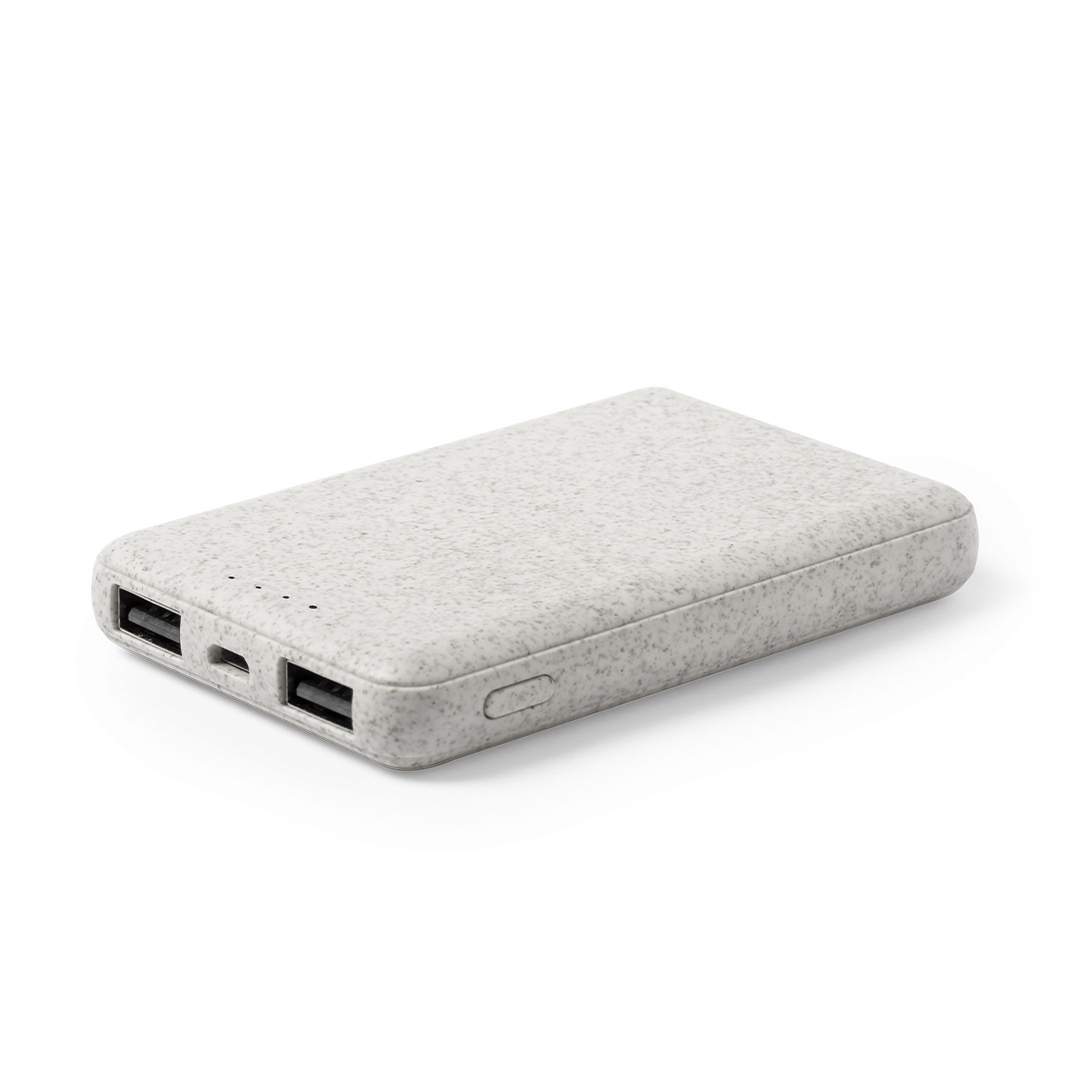 Power Bank personalizada Shiden ultra compacto de caña de trigo de 5000mAh - Tecnología - Regalo Promocional Personalizado