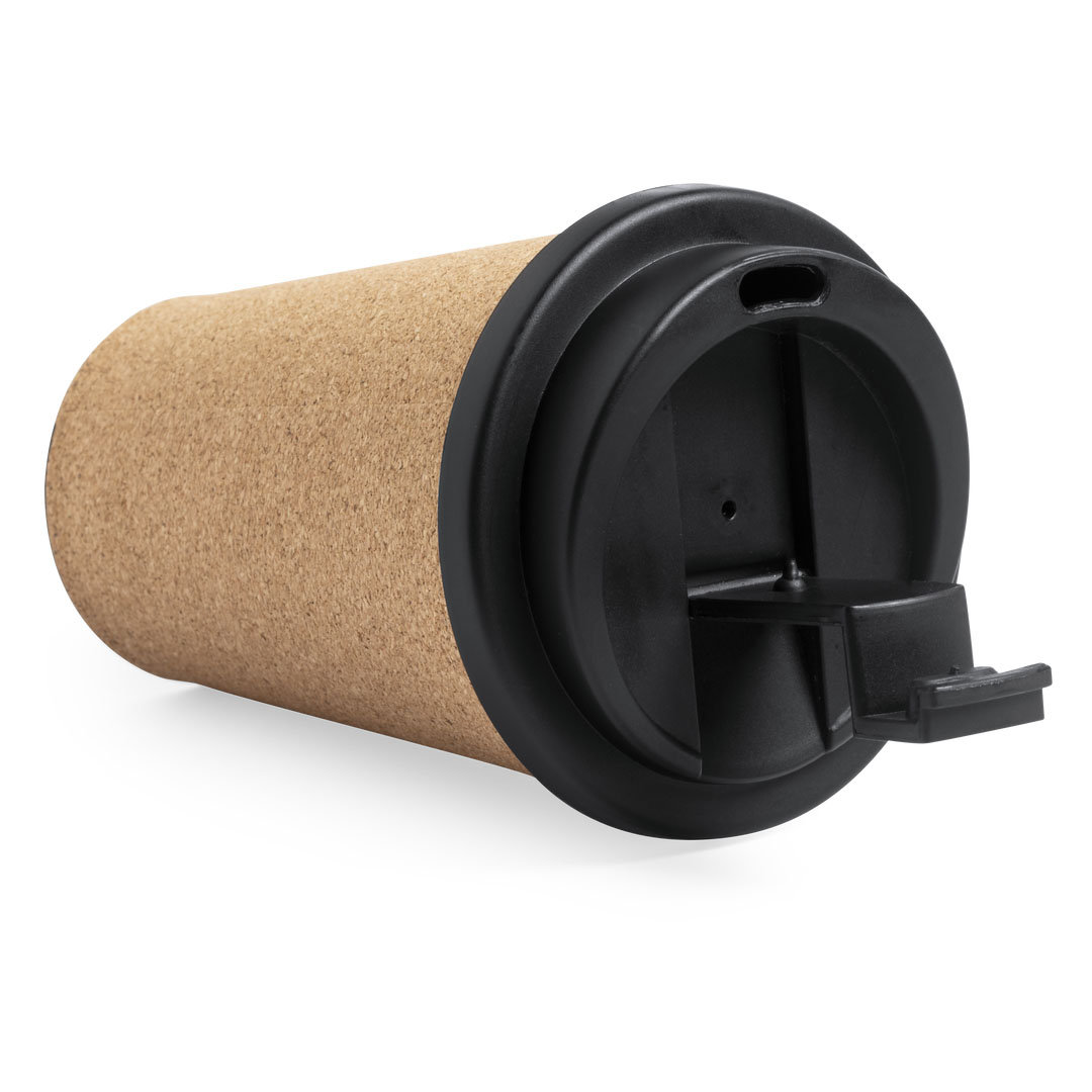 Vaso térmico personalizado Plibun de corcho natural con PP de 350ml