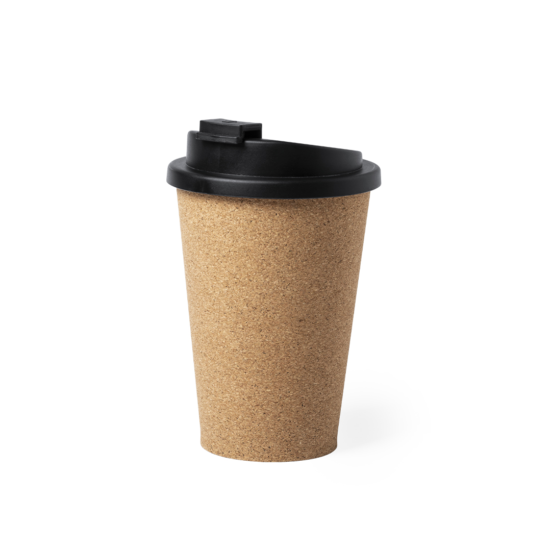 Vaso térmico personalizado Plibun de corcho natural con PP de 350ml - Tazas y vasos personalizados - Regalo Promocional Personalizado