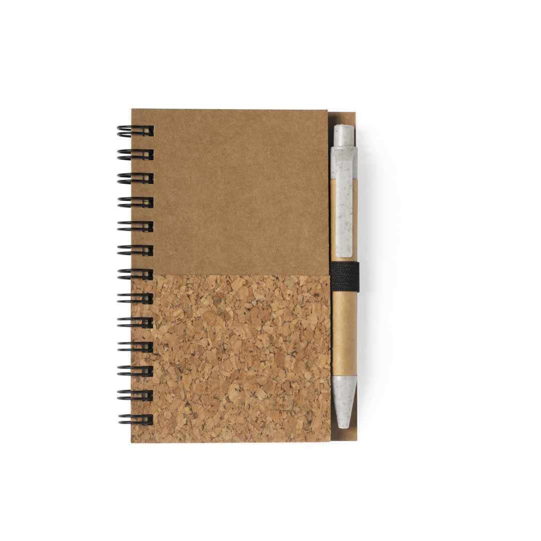 Libreta personalizada Sulax set de corcho con cartón reciclado - Set de escritura personalizados - Regalo Promocional Personalizado - vista alternativa