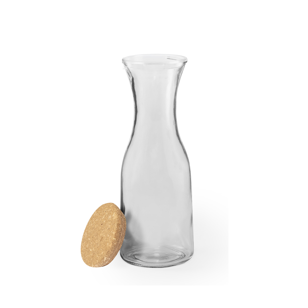 Botella personalizada Lonpel de cristal con tapón de corcho de 1L - Tazas y botellas - Regalo Promocional Personalizado - vista alternativa