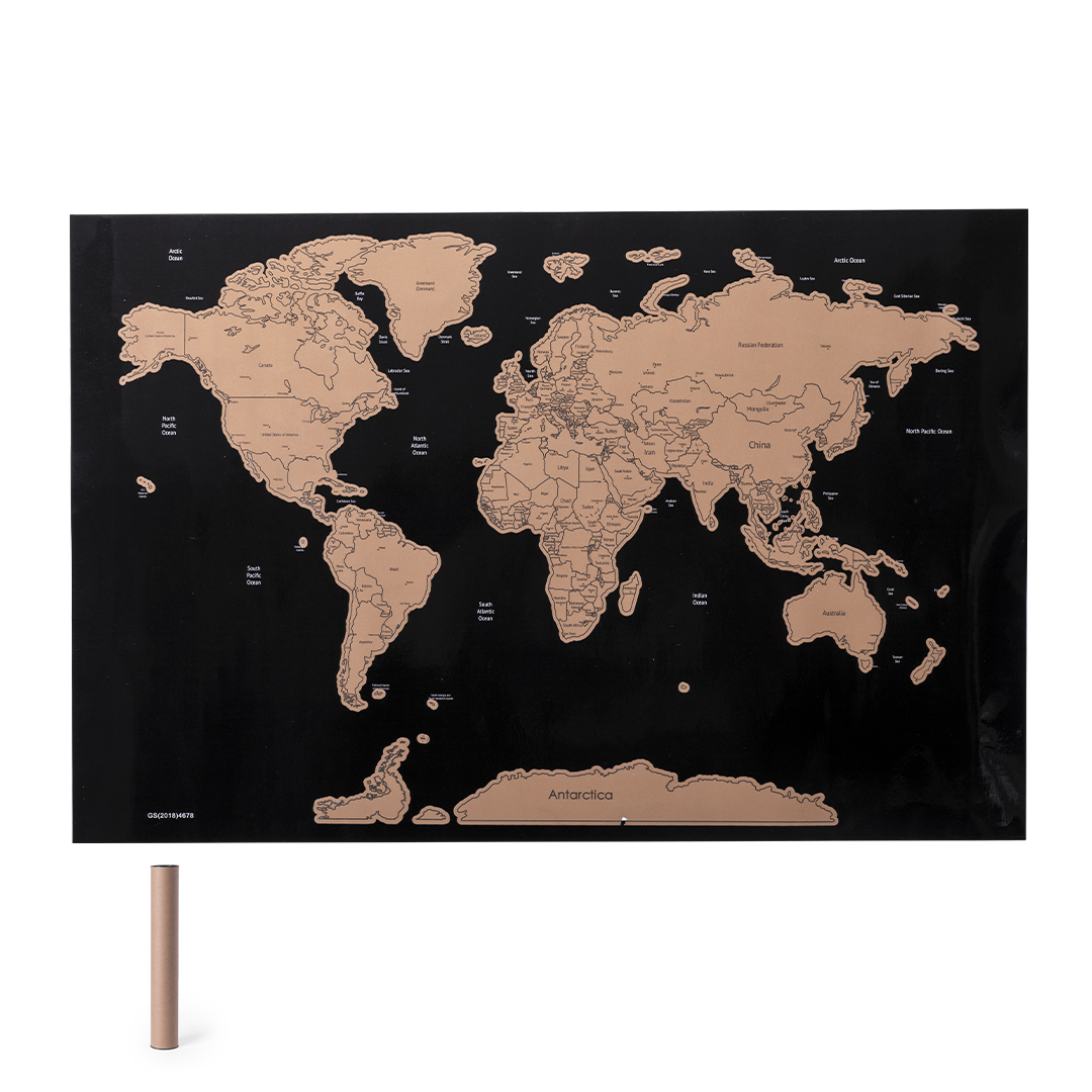 Mapa personalizado Palsy mapamundi rascable línea nature - Hogar - Regalo Promocional Personalizado