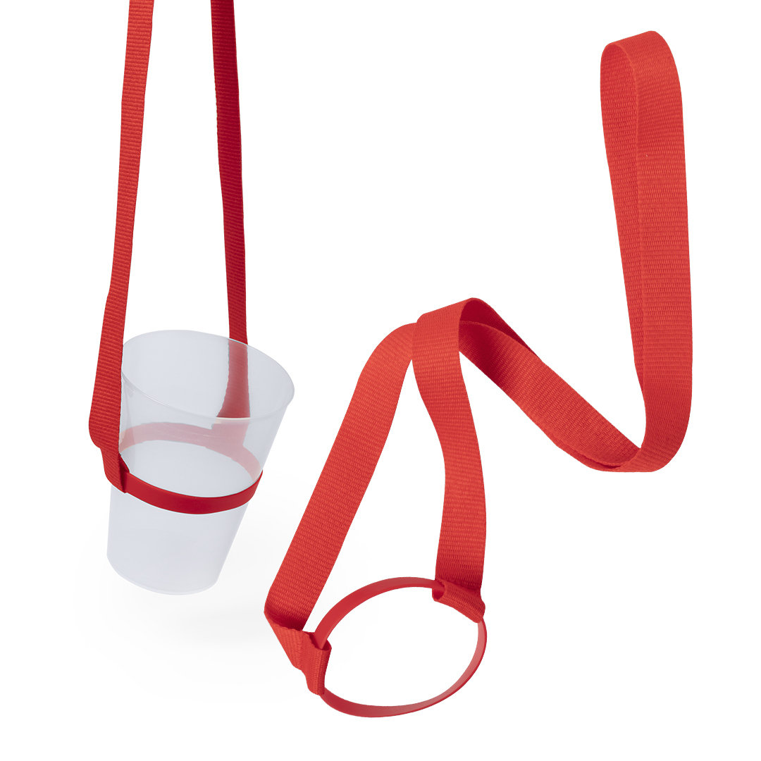 Lanyard portavasos personalizado Frinly de poliéster con silicona colores - Oficina - Regalo Promocional Personalizado - imagen 5