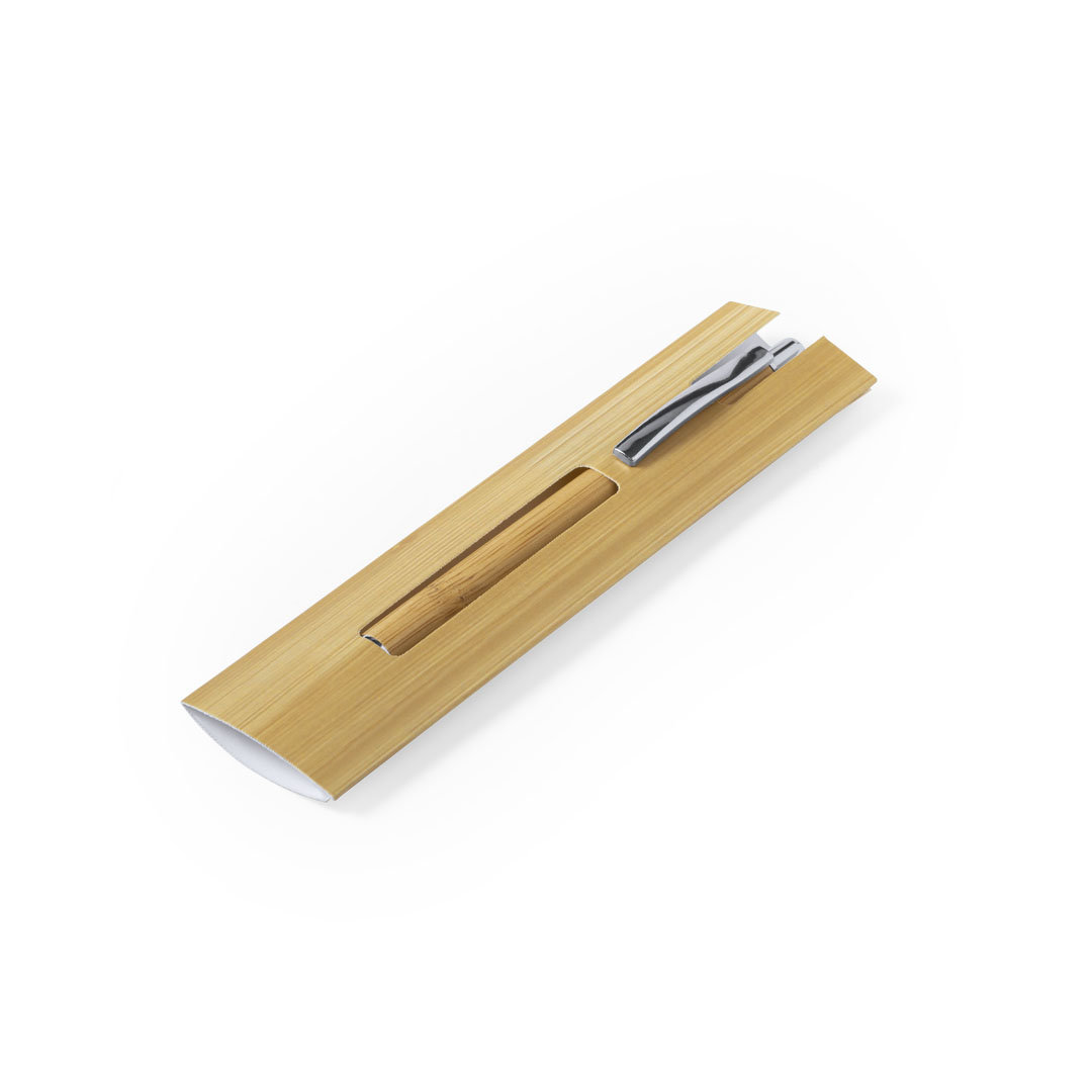 Funda para bolígrafo personalizada Locen de cartón con patrón bambú - Packaging - Cajas - Regalo Promocional Personalizado - vista alternativa