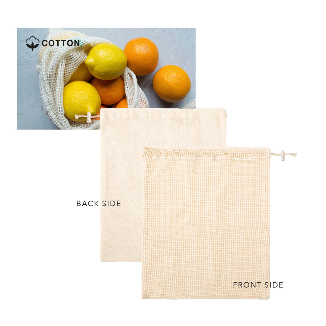 Bolsa personalizada Tolmen de redecilla en algodón crudo - Bolsas personalizadas - Regalo Promocional Personalizado - vista alternativa