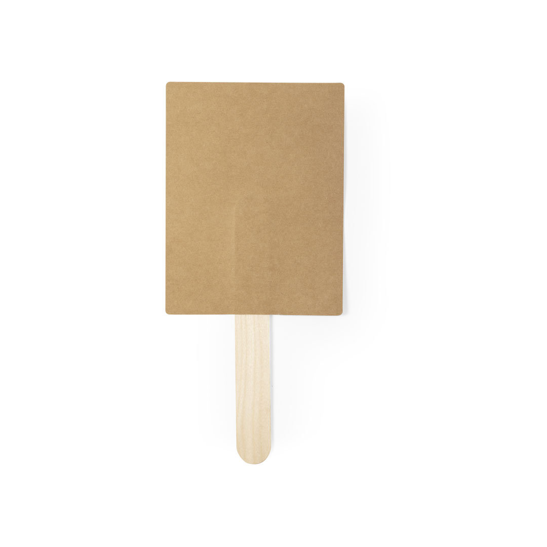 Pai pai personalizado Lelex de cartón reciclado con mango madera