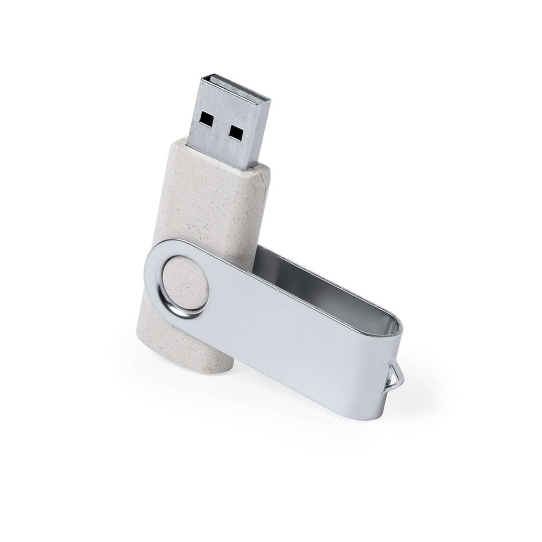 Memoria USB personalizada Mozil 16GB de caña de trigo con clip