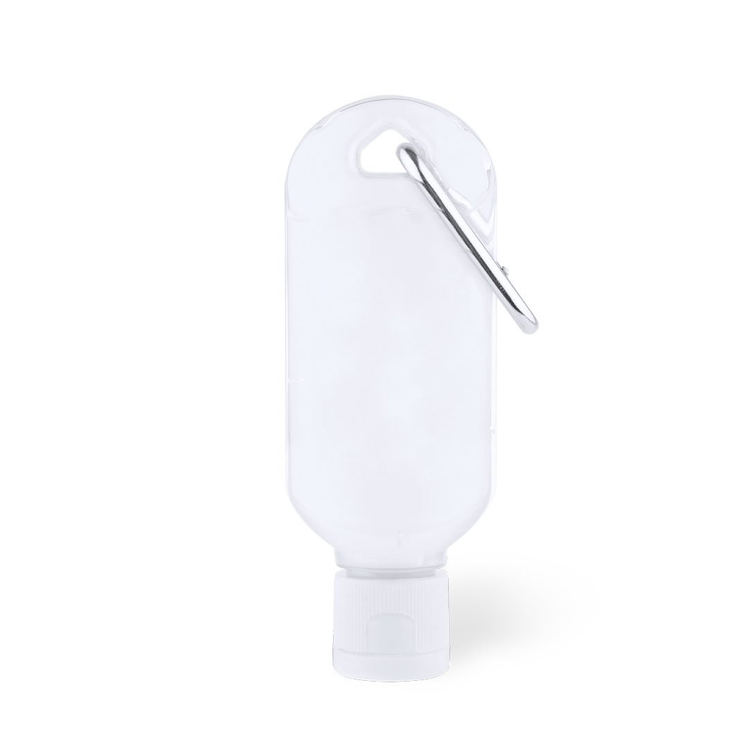 Gel hidroalcohólico personalizado Lidem de 30ml con mosquetón - Protección e Higiene - Regalo Promocional Personalizado