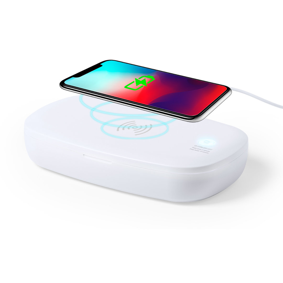 Caja esterilizadora personalizada UV Halby con cargador inalámbrico - Tecnología - Regalo Promocional Personalizado - imagen 3