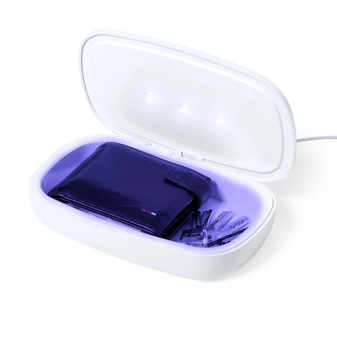 Caja esterilizadora personalizada UV Halby con cargador inalámbrico - Tecnología - Regalo Promocional Personalizado - imagen 4
