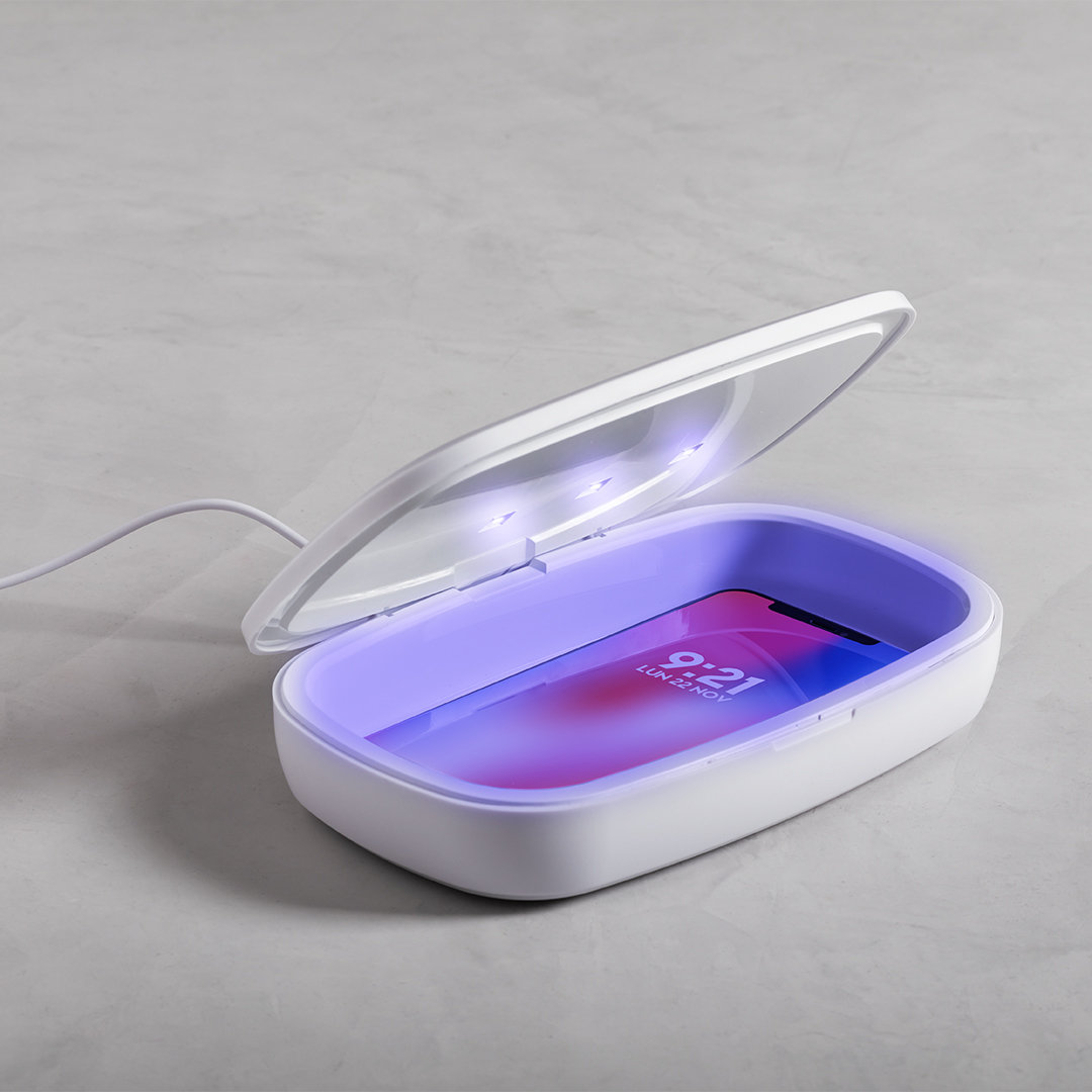 Caja esterilizadora personalizada UV Halby con cargador inalámbrico - Tecnología - Regalo Promocional Personalizado - imagen 8