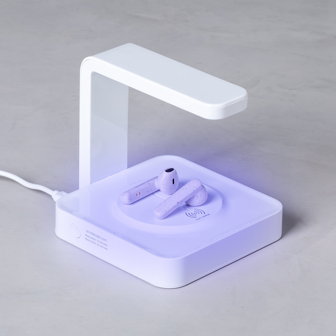 Lámpara esterilizadora UV personalizada Blay con cargador inalámbrico integrado - Tecnología - Regalo Promocional Personalizado - imagen 7