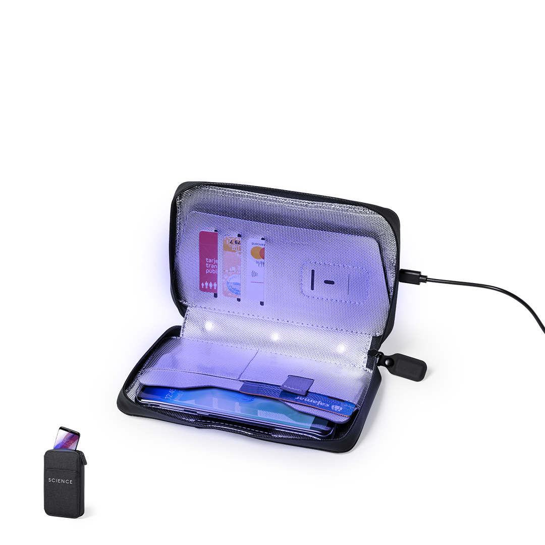 Organizador esterilizador personalizado UV Boxny con protección RFID - Tecnología - Regalo Promocional Personalizado