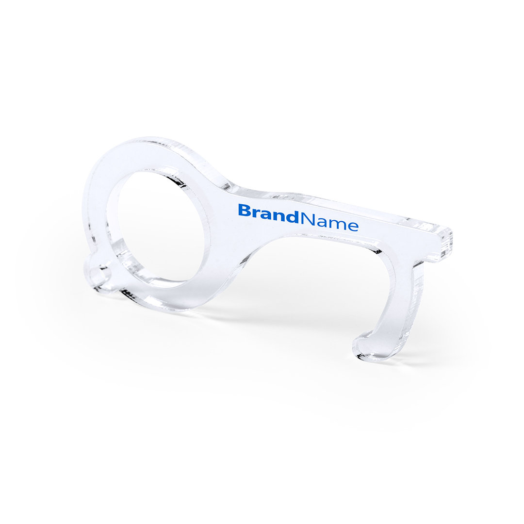 Llavero anticontac personalizado Napil de acrílico transparente