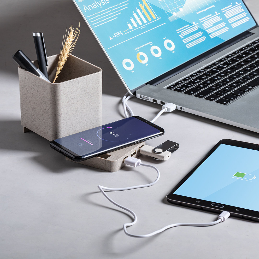 Lapicero multifunción personalizado Dowex de caña de trigo - Tecnología - Regalo Promocional Personalizado - vista alternativa