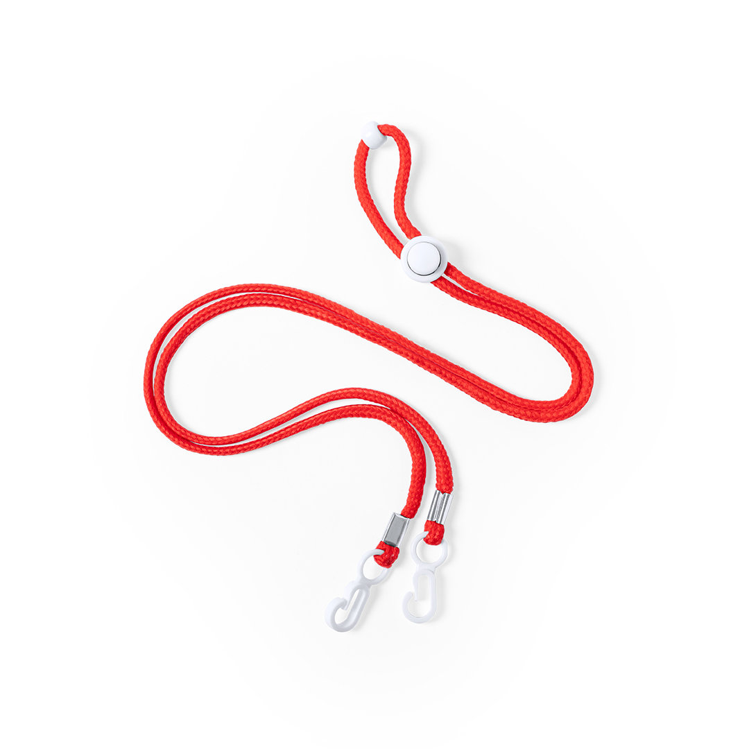 Lanyard personalizado Menfix con cordón tubular poliéster y doble gancho