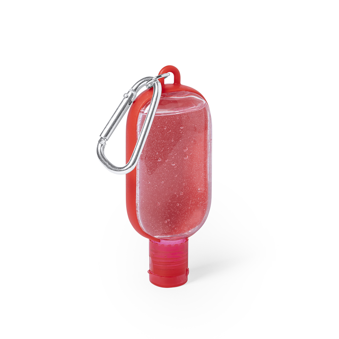 Gel hidroalcohólico personalizadoTrikel con Aloe Vera y mosquetón